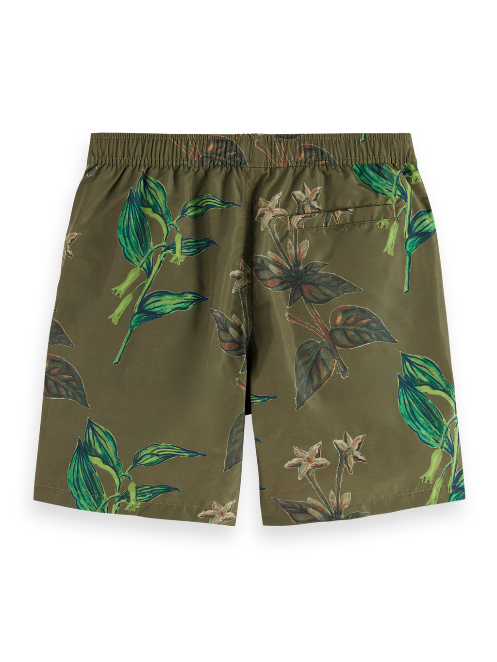 Military Print Mid-Length Swim Shorts