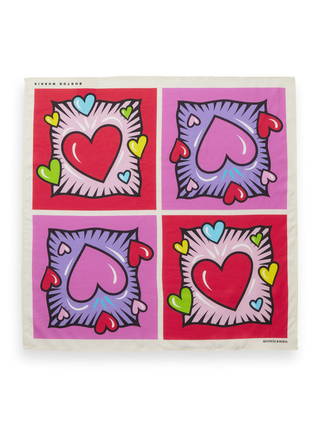 Scotch & Soda x Burton Morris Heart Printed Bandana