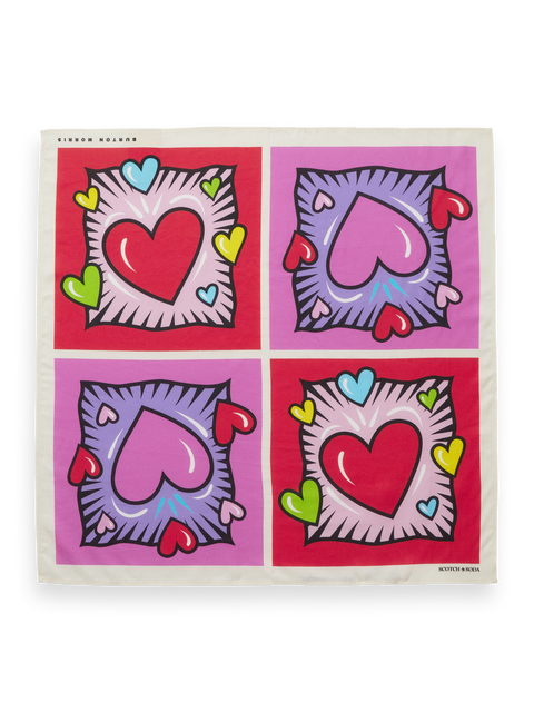 Scotch & Soda x Burton Morris Heart Printed Bandana