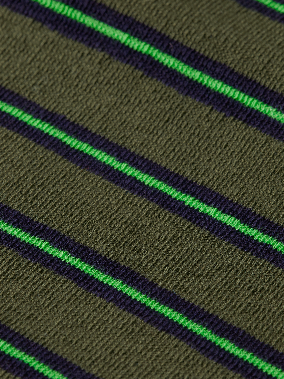 Relaxed Fit Textured Stripe Long Sleeve T-Shirt