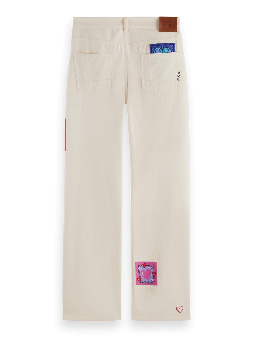 Scotch & Soda x Burton Morris Unisex Straight Leg Jeans | Ecru Love