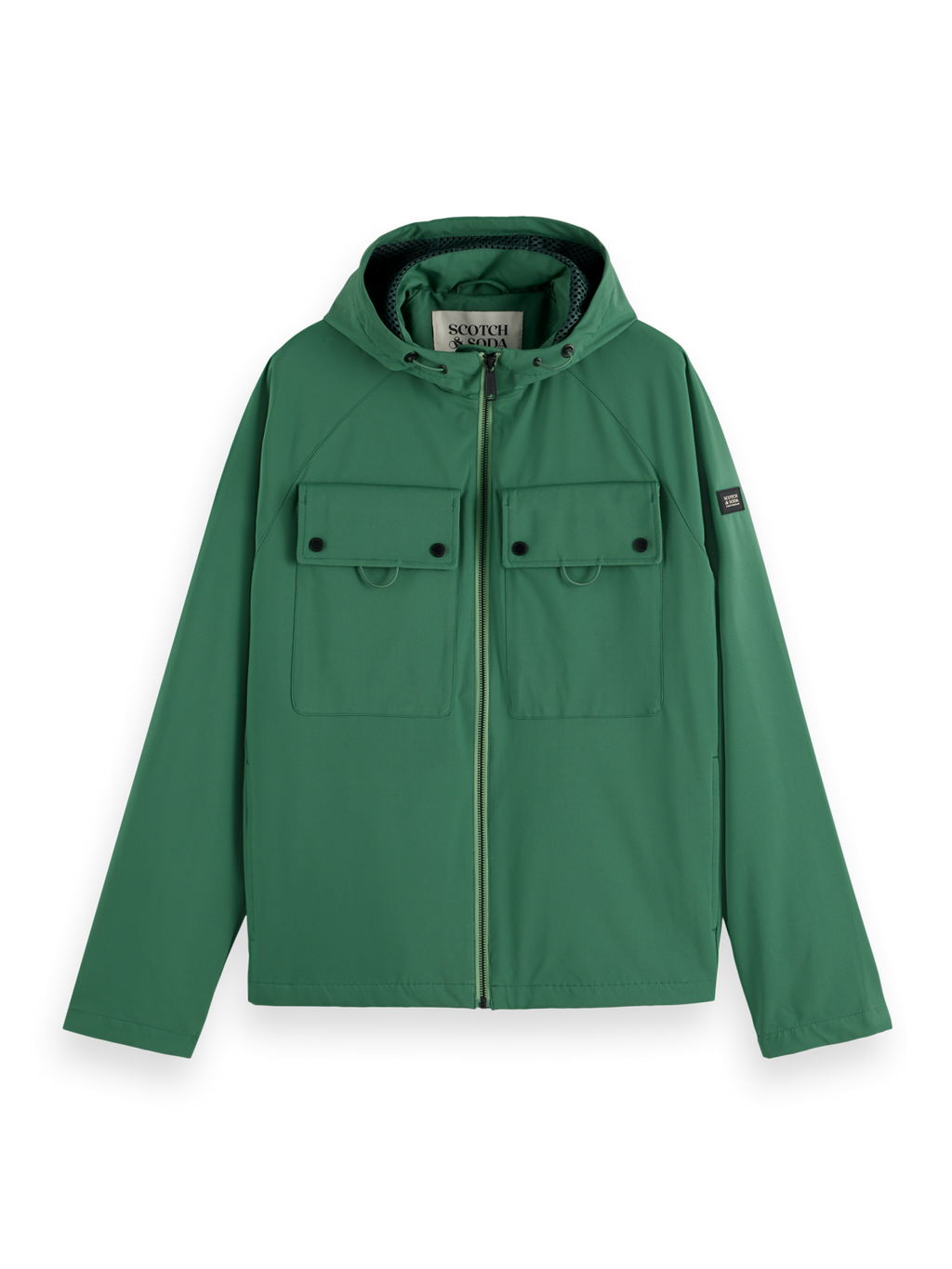 Utility Hooded Softshell Zip Up Jacket