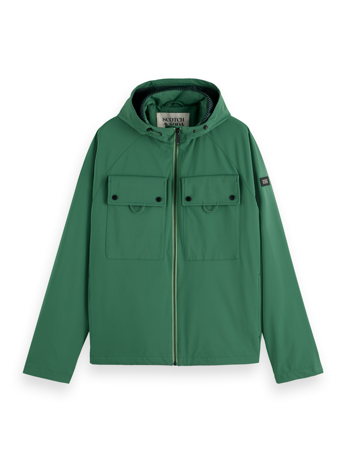 Utility Hooded Softshell Zip Up Jacket