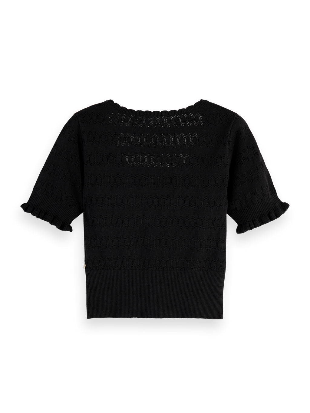 Pointelle Stitch Knit Top