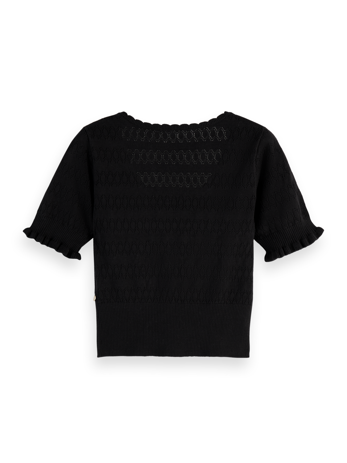 Pointelle Stitch Knit Top