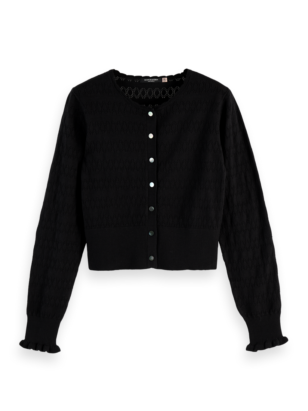 Pointelle Stitch Cardigan