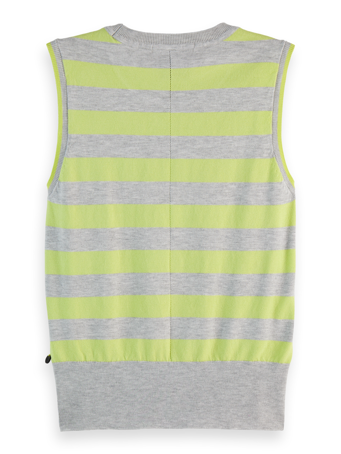 Stripe Crew Neck Relaxed Knit Vest