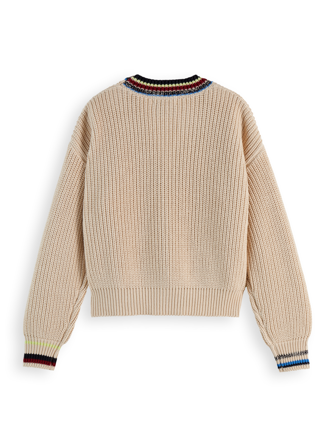 Relaxed Stripe Trim Cardigan