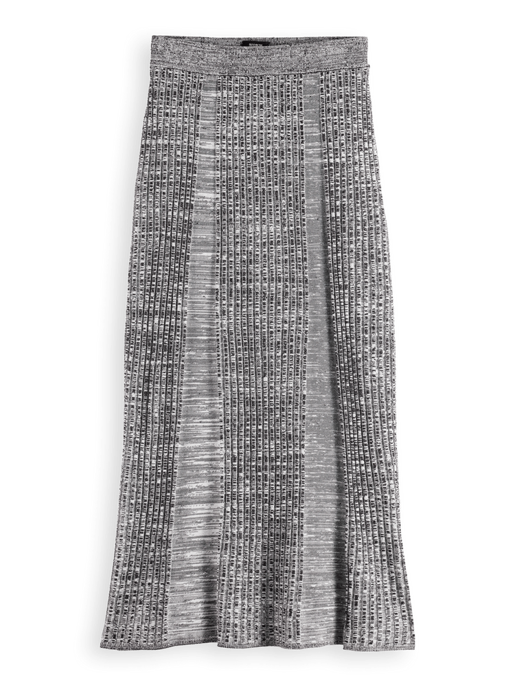 Ribbed Knit Maxi Skirt