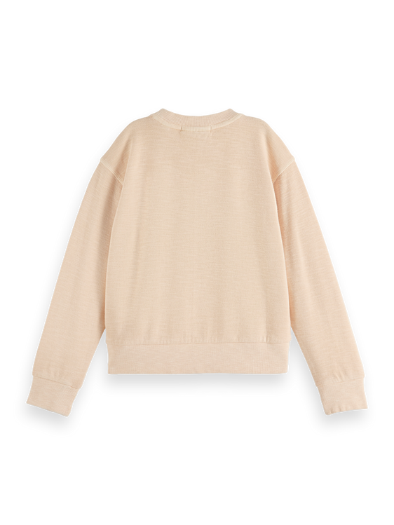 Girls' Relaxed-Fit Floral Printed Crewneck