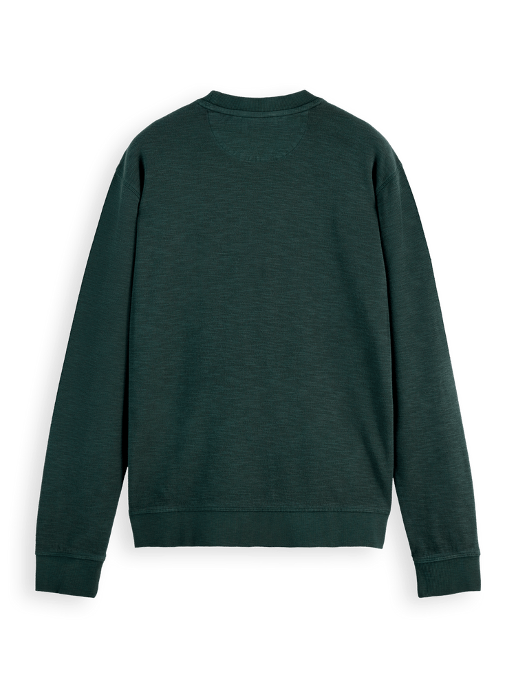 Garment Dye Structured Sweatshirt