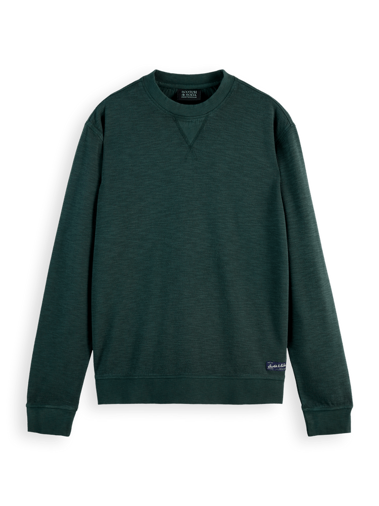 Garment Dye Structured Sweatshirt