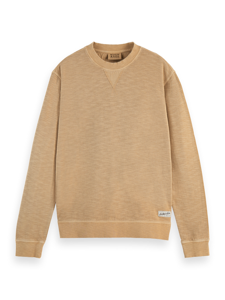 Garment Dye Structured Sweatshirt