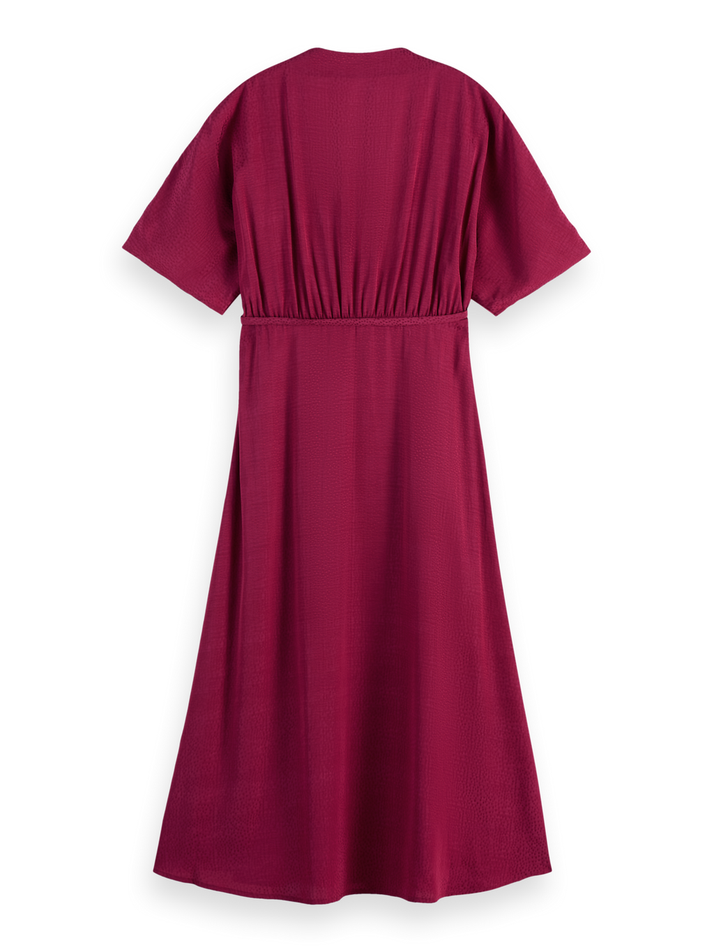 Jacquard Midi Wrap Dress