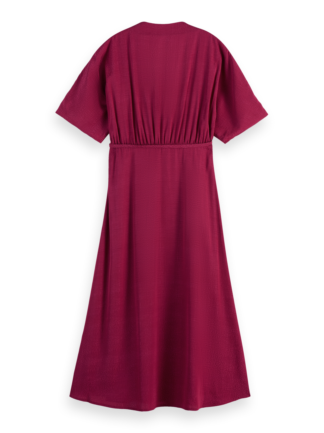 Jacquard Midi Wrap Dress