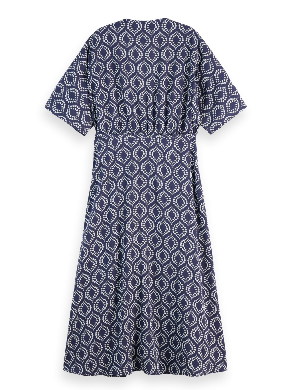 Jacquard Midi Wrap Dress
