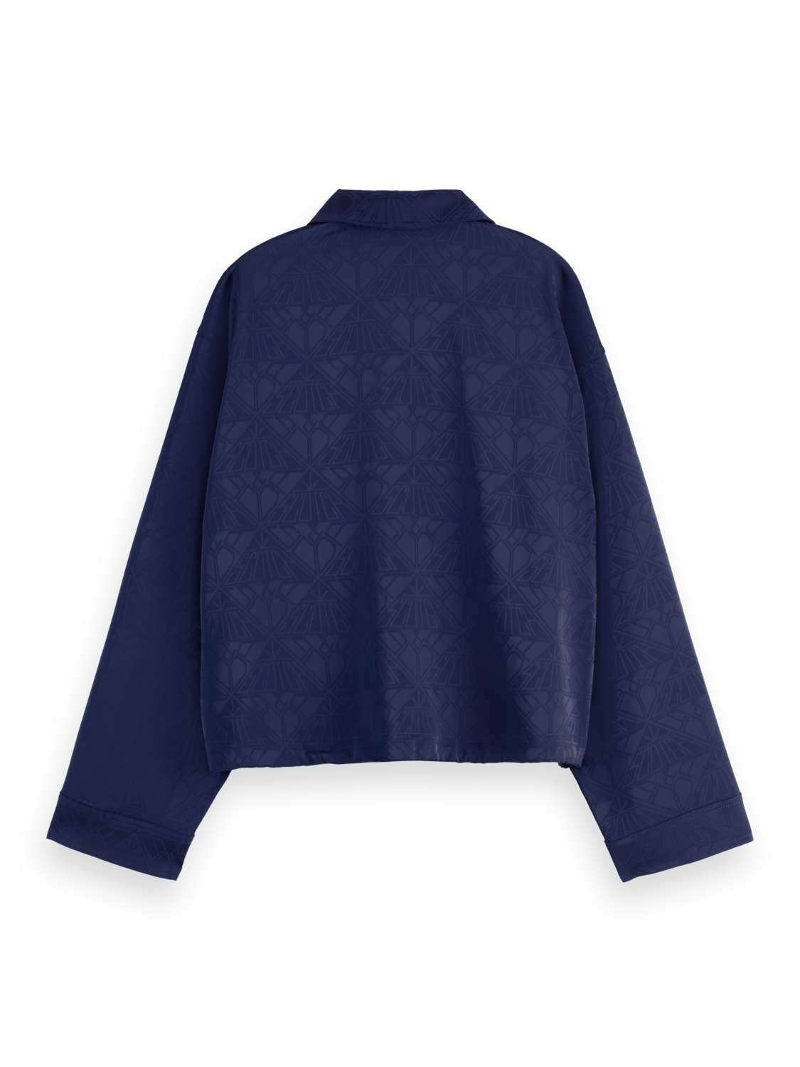 Satin Jacquard Utility Shirt