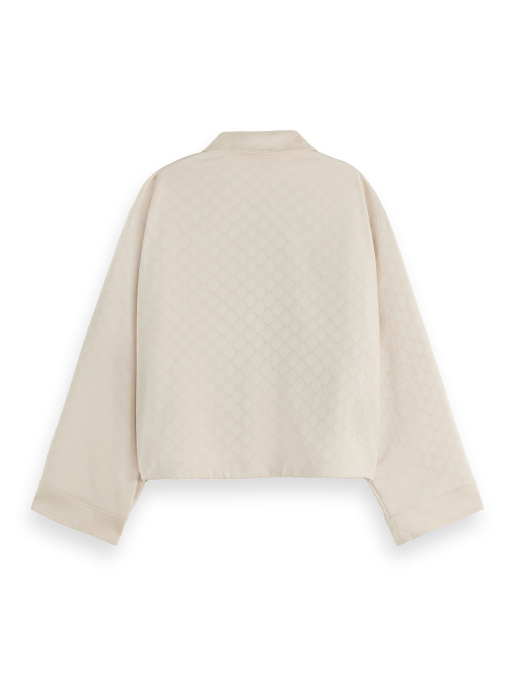 Satin Jacquard Utility Shirt