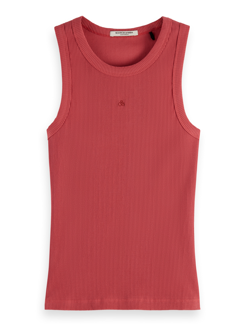 Ribbed Racer Tank Top