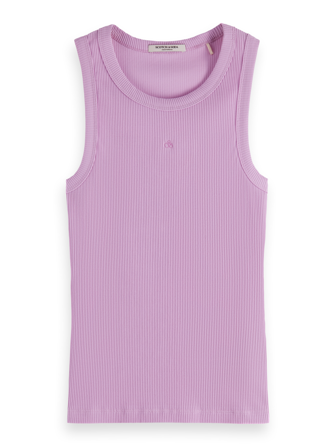 Ribbed Racer Tank Top