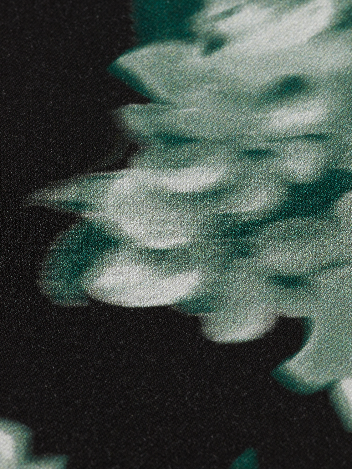 Floral Printed Mock Neck Long Sleeve Shirt