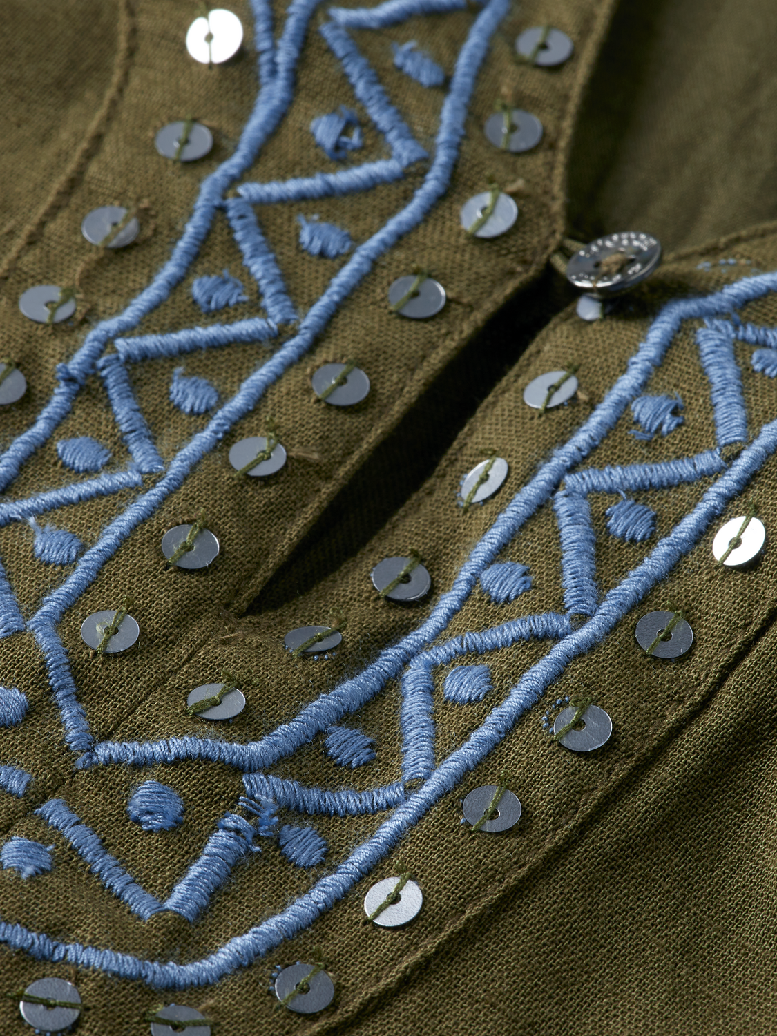 Embroidered Peasant Top