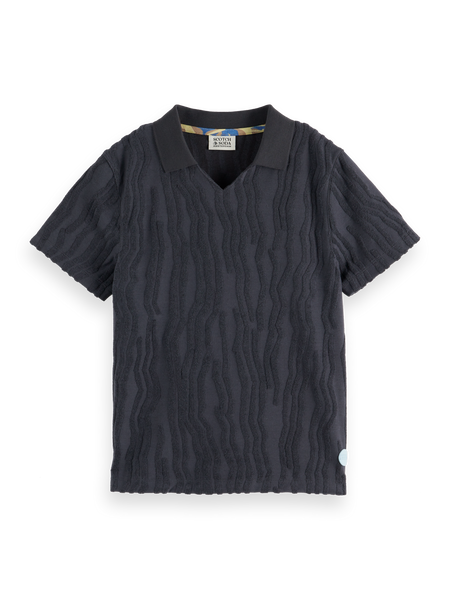 Boys' Terrycloth Jacquard Polo – Scotch & Soda