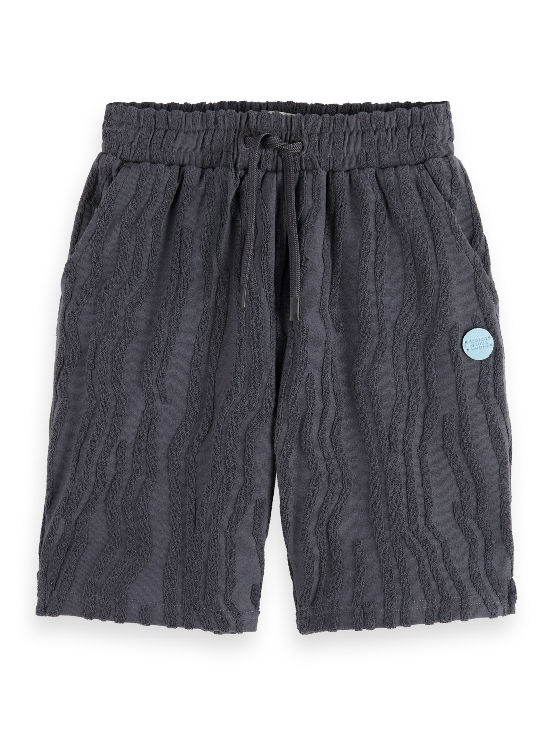 Boys' Mid-Length Terrycloth Jacquard Short