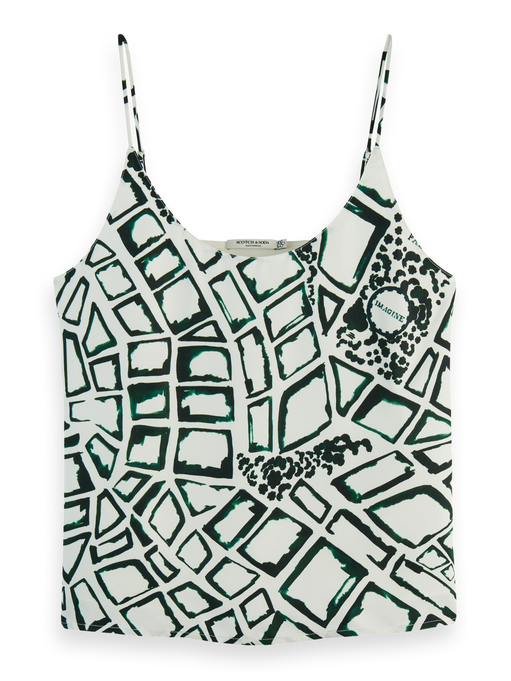 Amsterdam City Jersey Woven Tank Top