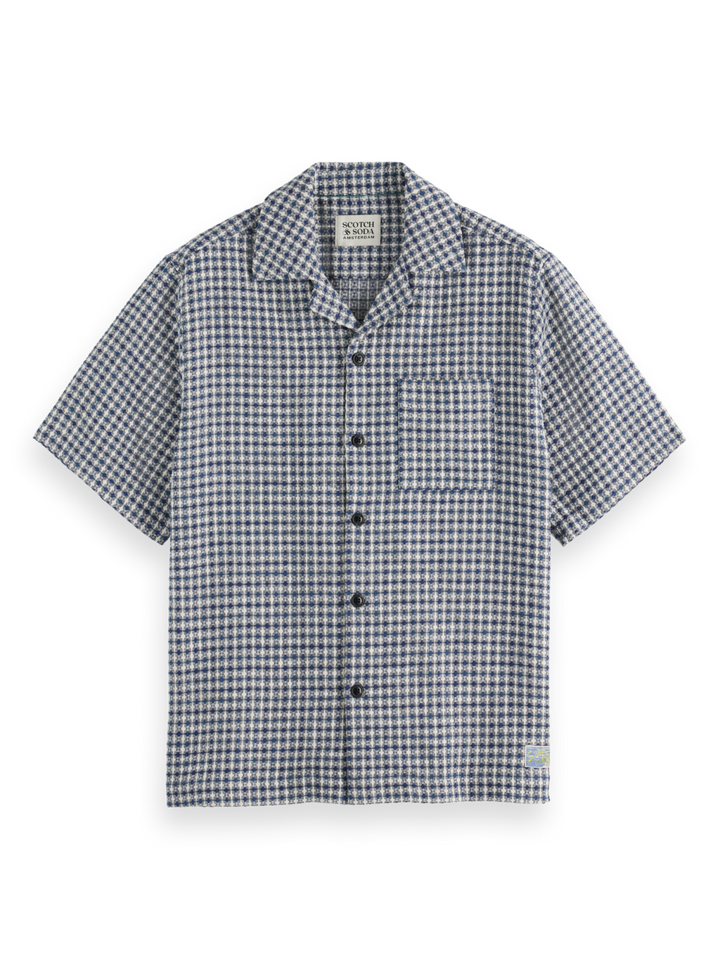 Jacquard Relaxed Fit Short Sleeve Shirt – Scotch & Soda