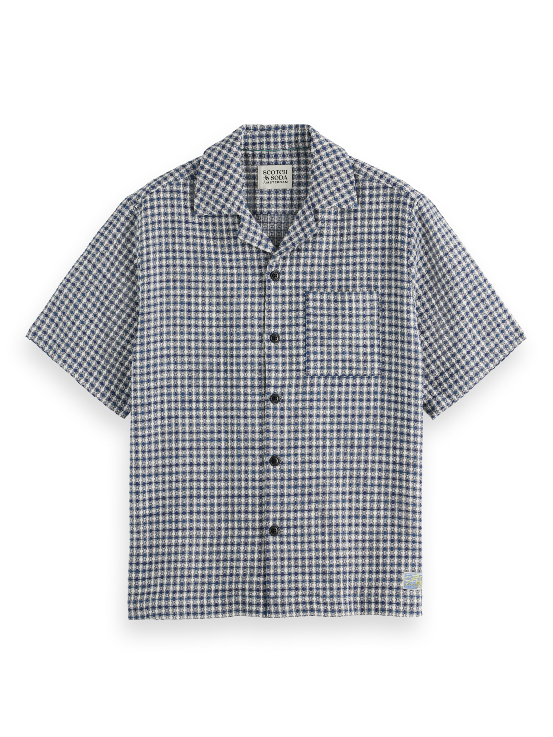 Jacquard Relaxed Fit Short Sleeve Shirt