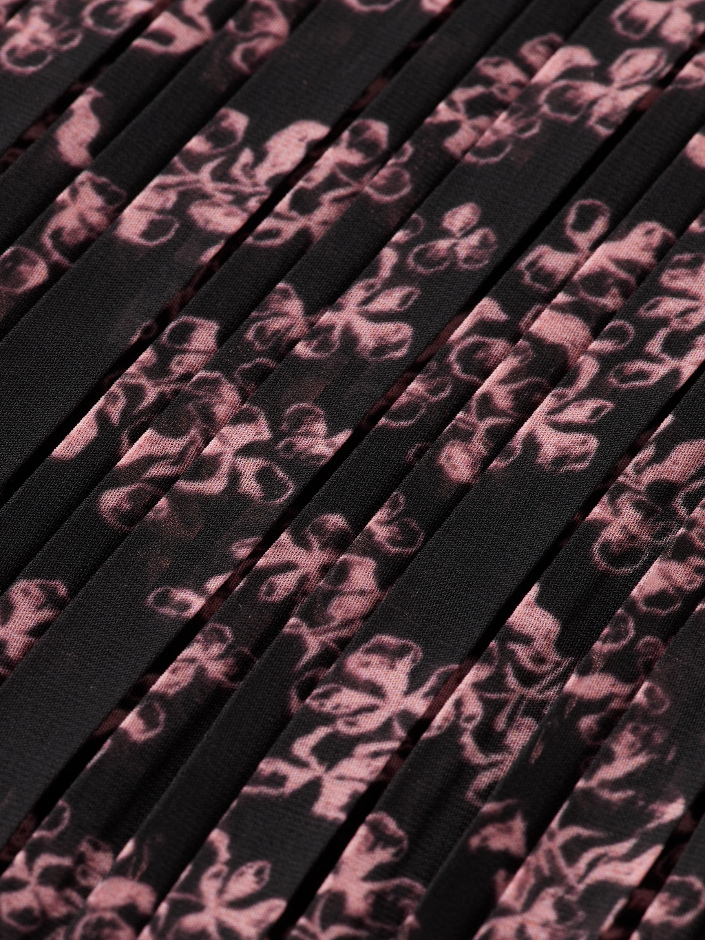 Floral Pleated Mini Dress