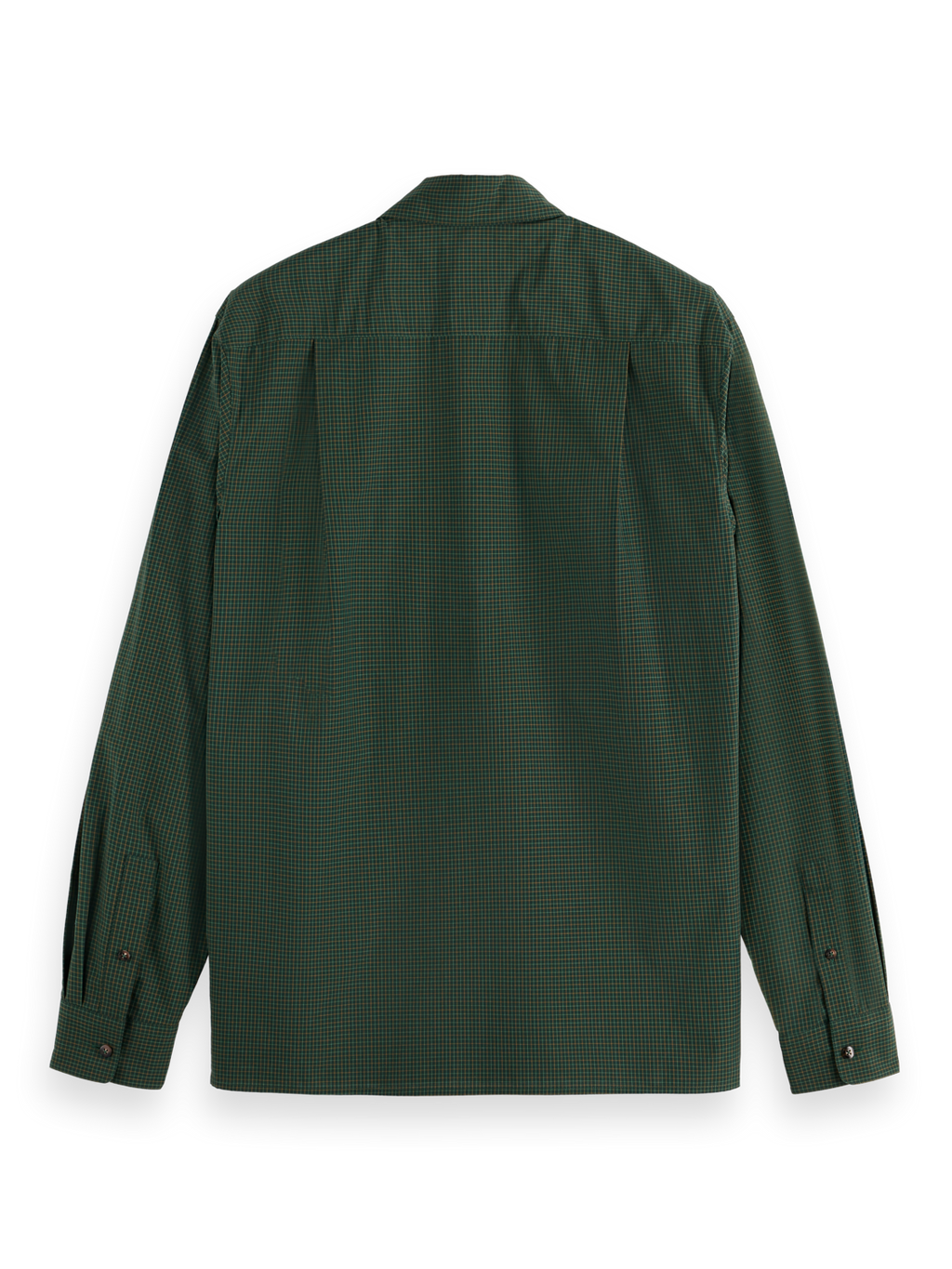 Relaxed Fit Yarn-Dyed Micro-Check Shirt