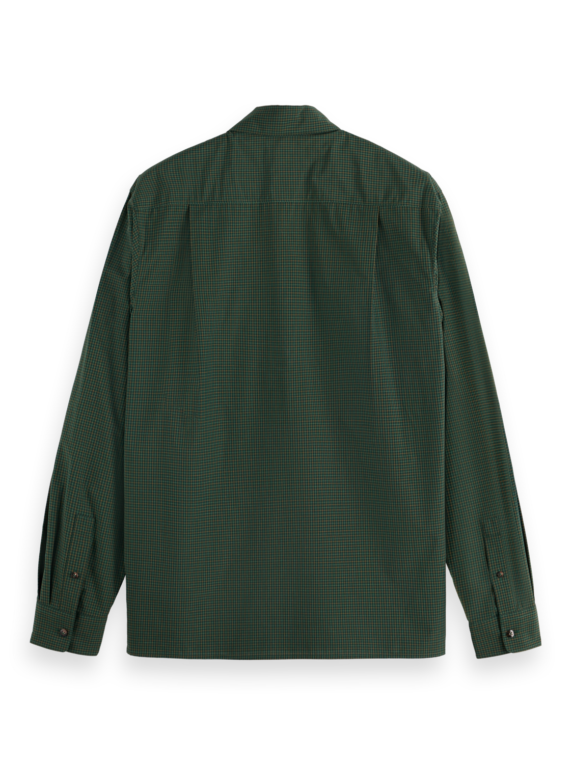 Relaxed Fit Yarn-Dyed Micro-Check Shirt