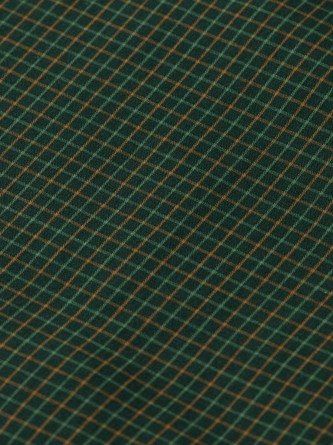 Relaxed Fit Yarn-Dyed Micro-Check Shirt