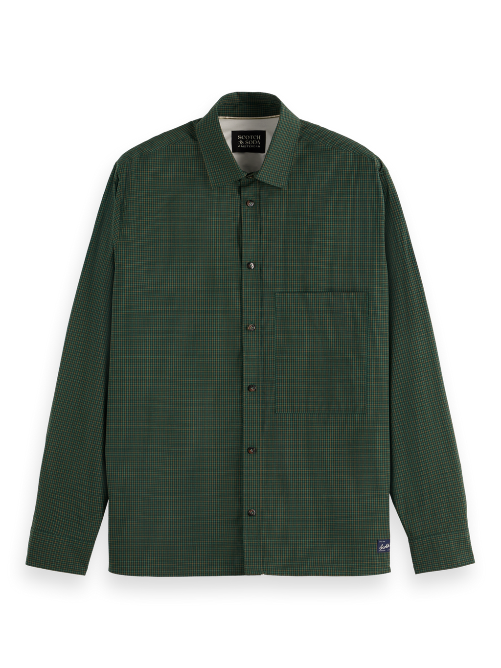 Relaxed Fit Yarn-Dyed Micro-Check Shirt