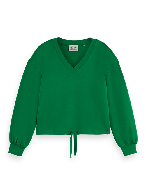 V-Neck Modal Sweatshirt