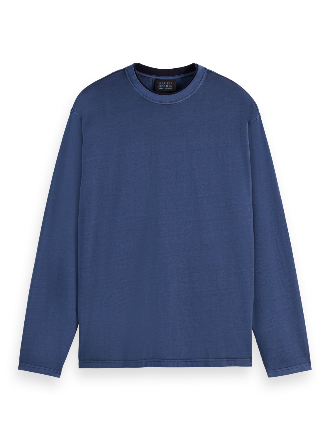 Relaxed Fit Garment Dye Long Sleeve T-Shirt