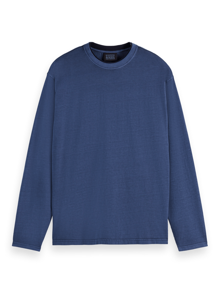 Relaxed Fit Garment Dye Long Sleeve T-Shirt