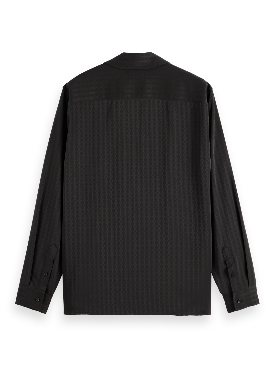 Jacquard Relaxed Fit Sateen Shirt