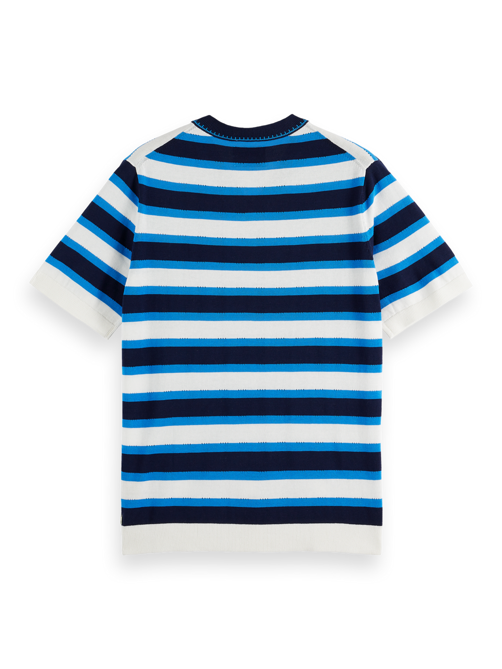 Striped Knit V-Neck T-Shirt
