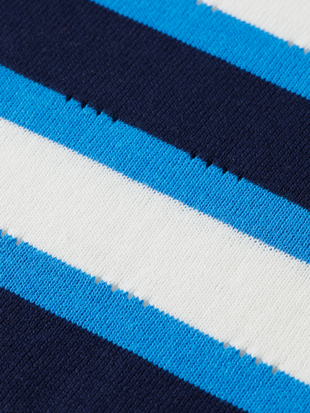 Striped Knit V-Neck T-Shirt