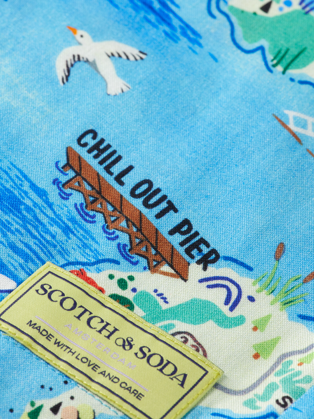 Boys' Hampton Printed Short Sleeve Shirt