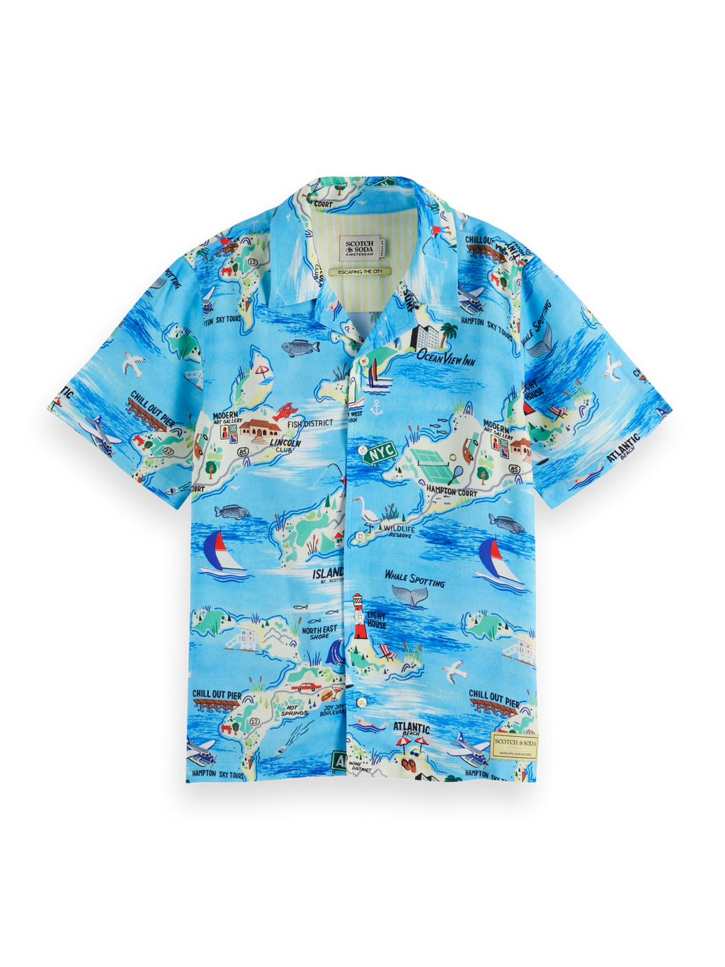 Boys' Hampton Printed Short Sleeve Shirt