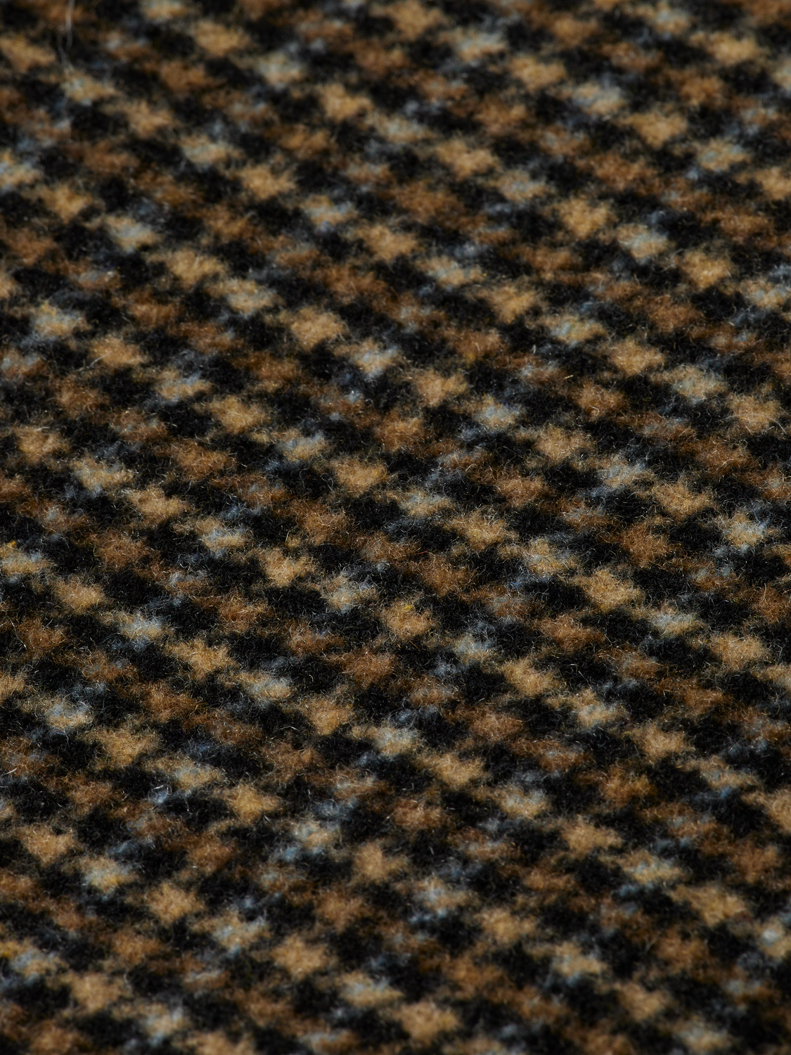 Wool-Blend Regular Fit Check Jacket