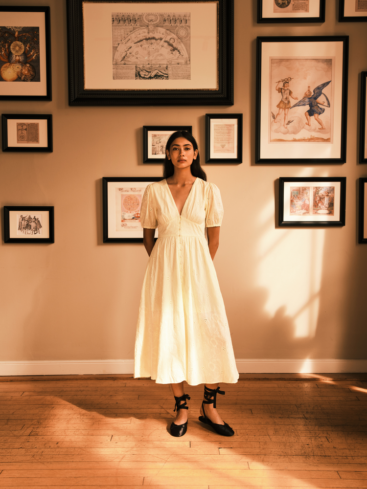 Broderie Anglaise Midi Dress Scotch Soda