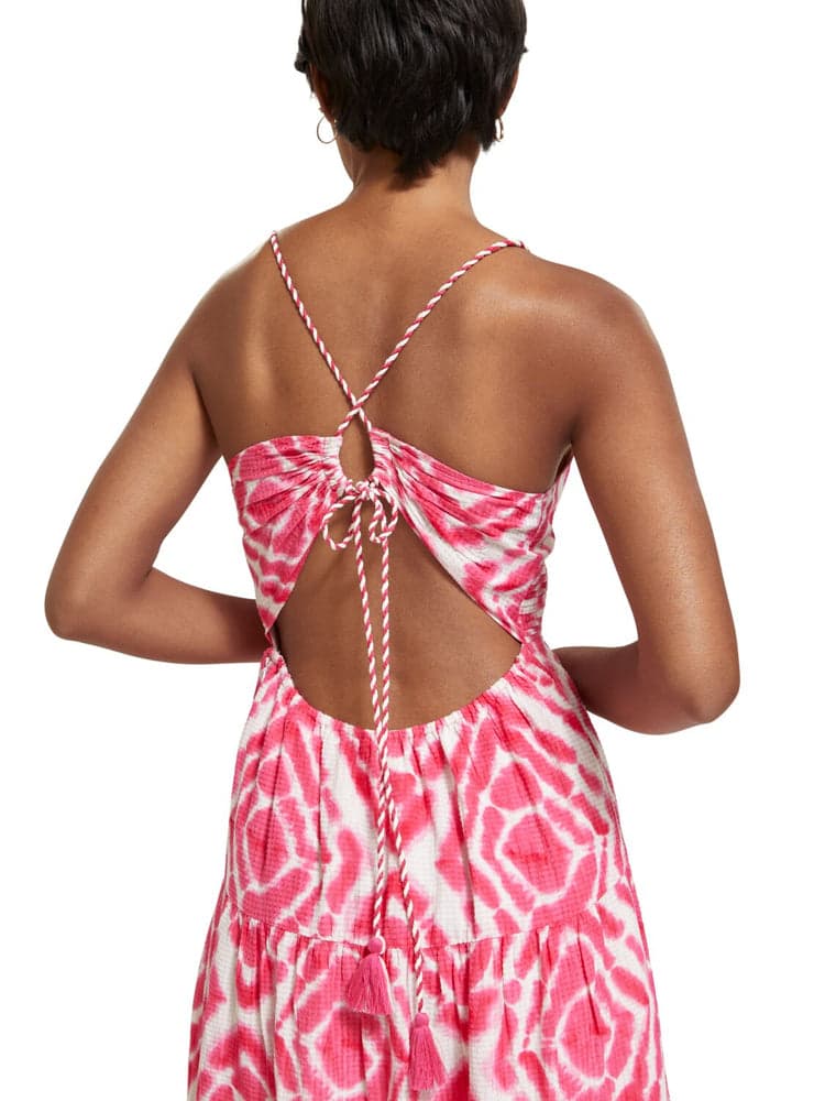 Open Back Tie Dye Maxi Dress