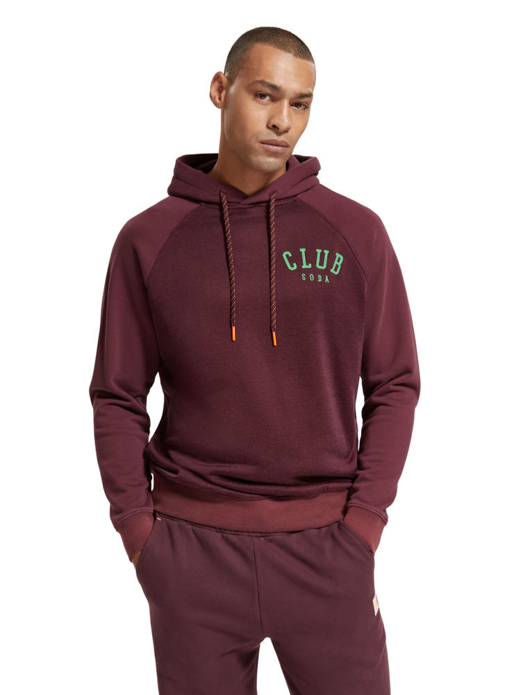 Regular Fit Hoodie With Spray Effect In Organic Cotton Blend