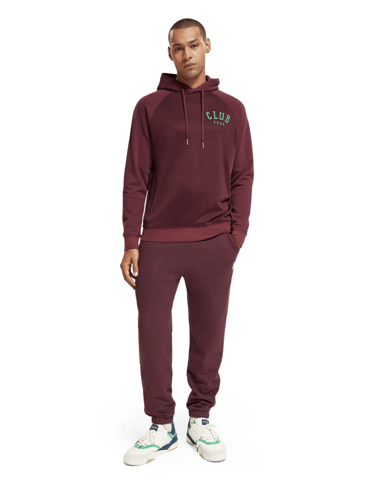Regular Fit Hoodie With Spray Effect In Organic Cotton Blend | Scotch & Soda