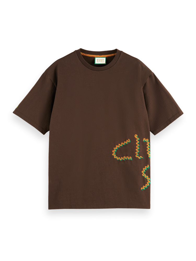 Relaxed Fit Club Soda Artwork T-Shirt In Organic Cotton